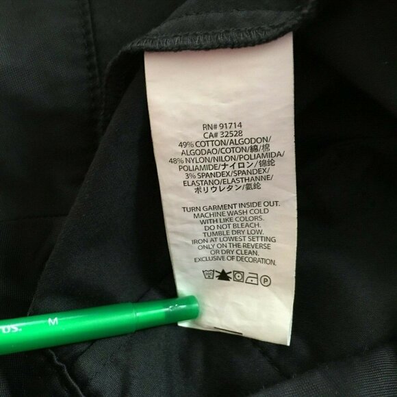 AIX Armani Exchange Black Mini Skirt Button Pocket Detail Back Zipper Sz 6 - Picture 9 of 9